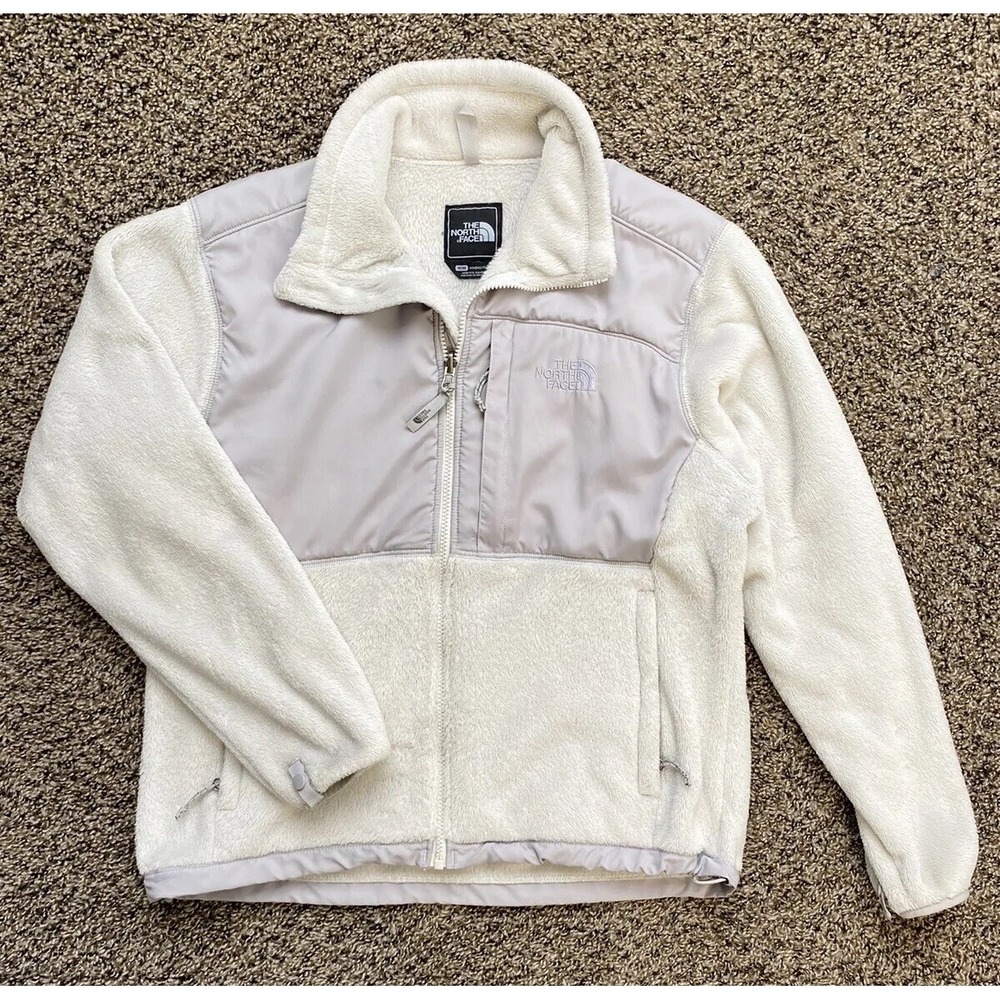 The North Face Thermal Denali‎ Fleece Full Zip Jacket / Gray / Women's Medium